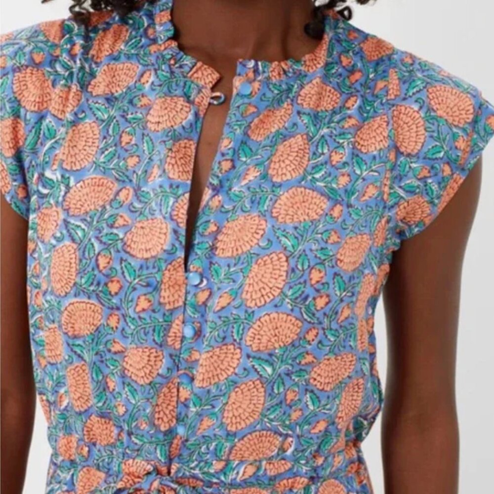 Emerson Fry India Collection Flower Frances 3 Frill Dress NEW Medium M - Picture 3 of 10